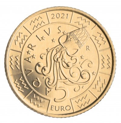 5 EURO SAN MARINO 2021 "WASSERMANN".