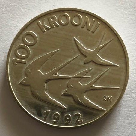 100 крон Эстония 1992 г.