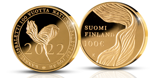100 Euro "Suomen Kansallisbaletti 100 vuotta" Kulta