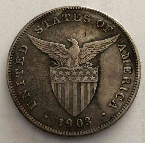 1 Peso 1908 Philippinen