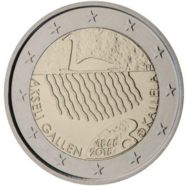 2 евро 2015 Финляндия Akseli Каллела
