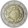 2 EURO  SAKSA 2012 "Kymmenen vuotta euroseteleitä ja ‑kolikoita" 1 KPL