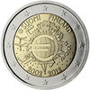 2 EURO  SUOMI 2012 "Kymmenen vuotta euroseteleitä ja ‑kolikoita"