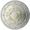 2 EURO ESTONIA 2012 "Kymmenen vuotta euroseteleitä ja ‑kolikoita"