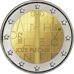 2 EURO SLOWENIEN 2022 150 V. ARCHITEKT DER GEBURT VON JOZE PLECNIK