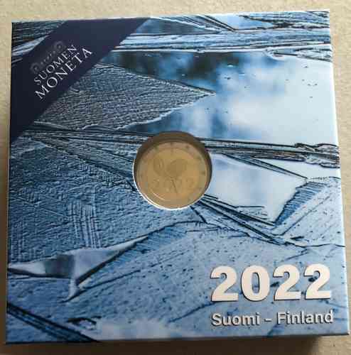 2 EURO SUOMI 2022 "SUOMEN KANSALLISBALETIN 100 VUOTTA" PROOF