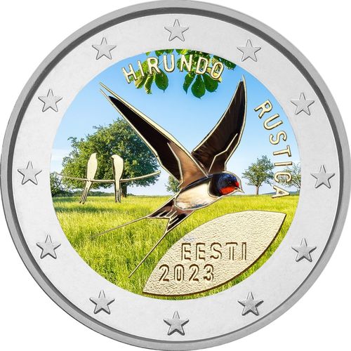 2 EURO ESTLAND 2023 „PÅSKYNEN“ FARBIG